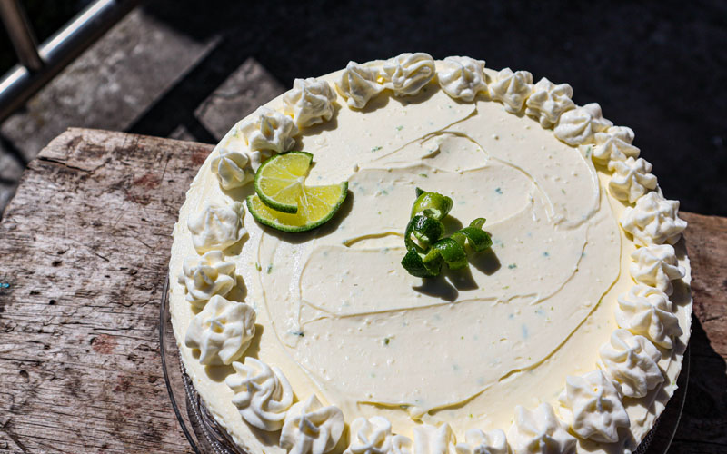 No-bake key lime cheesecake